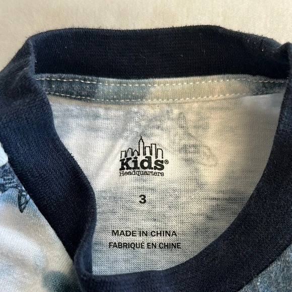 Kids Headquarters - Blue and White Short Sleeve Tee with shark design - Picture 2 of 3